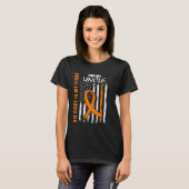 Zijn Strijd Is Mijn Strijd Oom Multiple Sclerose F T-shirt (Voorkant volledig)