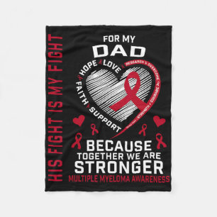 Zijn Strijd Is Mijn Strijd Papa Multipel Myeloom B Fleece Deken