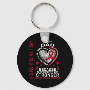 Zijn Strijd Is Mijn Strijd Papa Multiple Myeloma B Sleutelhanger