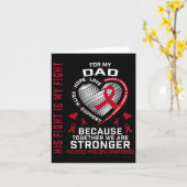 Zijn Strijd Is Mijn Strijd Papa Multiple Myeloom B Kaart (Gele Bloem)