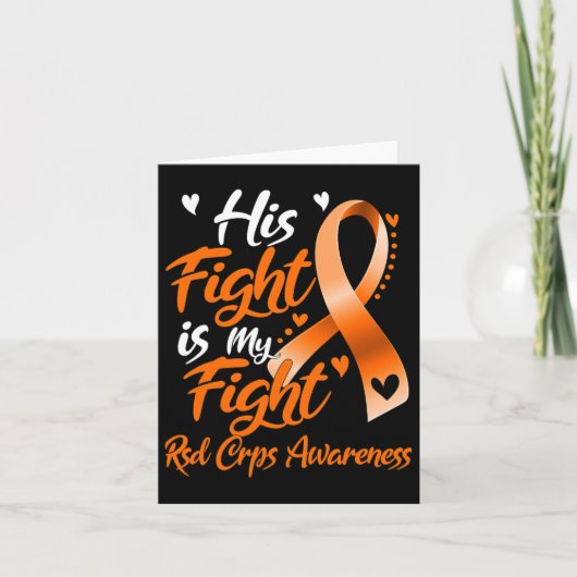 Zijn Strijd Is Mijn Strijd Rsd Crps Bewustzijn Kaart (Voorkant)