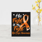 Zijn Strijd Is Mijn Strijd Rsd Crps Bewustzijn Kaart (Gele Bloem)