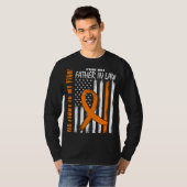 Zijn Strijd Is Mijn Strijd Schoonvader Leukemie Be T-shirt (Voorkant volledig)