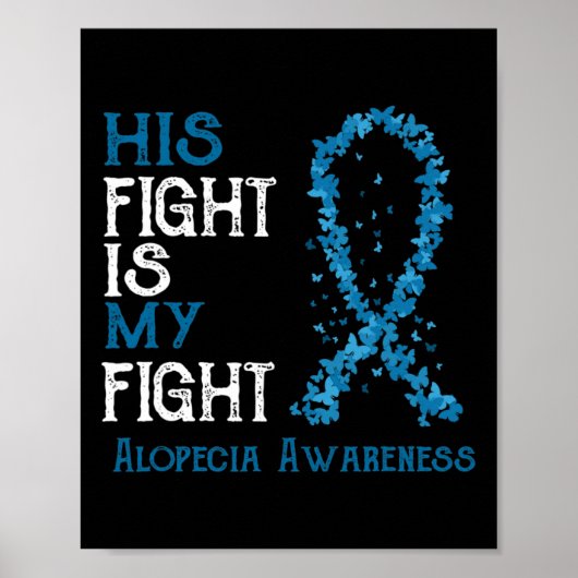 Zijn strijd is mijn strijd tegen alopecia poster (Voorkant)