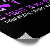 Zijn strijd is mijn strijd tegen alvleesklierkanke poster (Hoek)