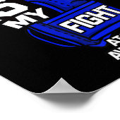 Zijn strijd is mijn strijd tegen de Ataxia-bewegin Poster (Hoek)