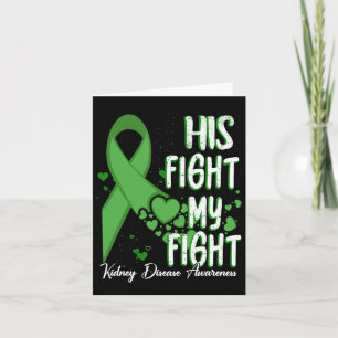 Zijn strijd is mijn strijd tegen de groene ribbon kaart
