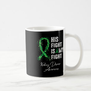 Zijn strijd is mijn strijd tegen de groene ribbon  koffiemok
