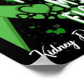 Zijn strijd is mijn strijd tegen de groene ribbon  poster (Hoek)