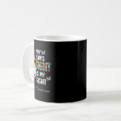Zijn strijd is mijn strijd tegen de hulp van mijn  koffiemok (Voorkant links)