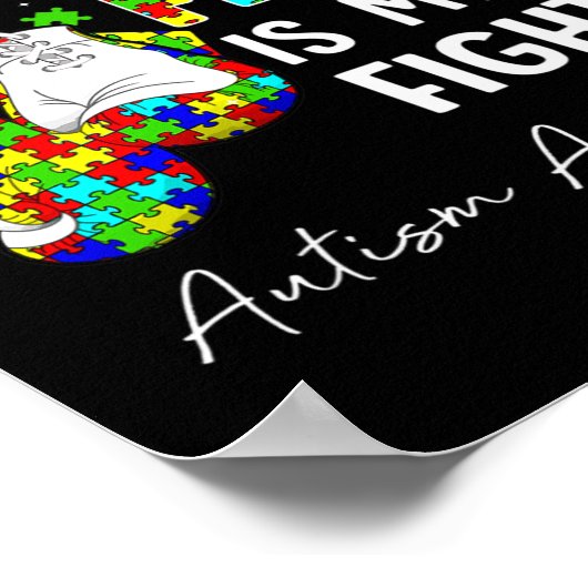 Zijn strijd is mijn strijd tegen de hulp van mijn  poster (Hoek)