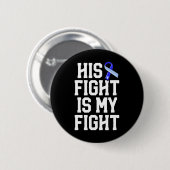 Zijn strijd is mijn strijd tegen de Hydrocephalus Ronde Button 5,7 Cm (Voorkant /achterkant)