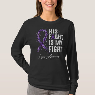 Zijn strijd is mijn strijd tegen de Paarse ribbon T-shirt