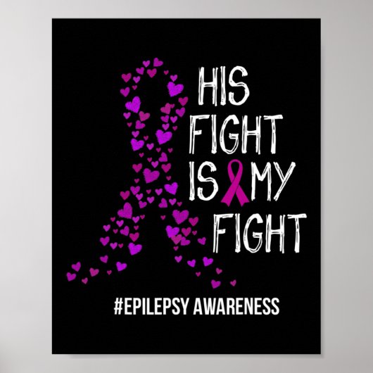 Zijn strijd is mijn strijd tegen epilepsie poster (Voorkant)