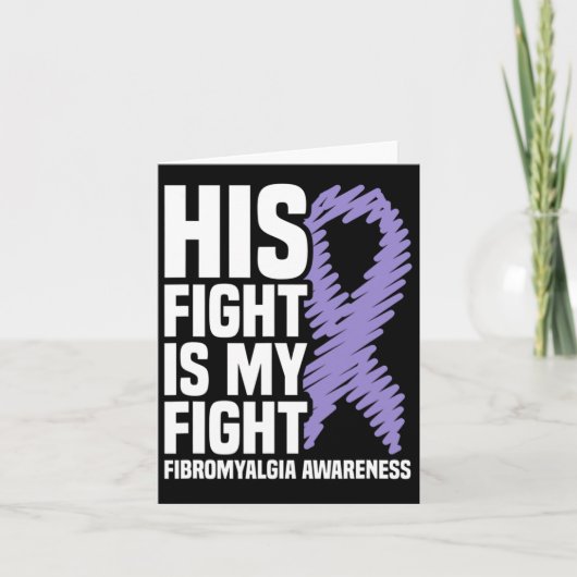 Zijn strijd is mijn strijd tegen fibromyalgie kaart (Voorkant)