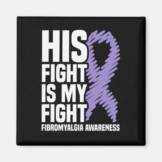 Zijn strijd is mijn strijd tegen fibromyalgie magneet (Voorkant)