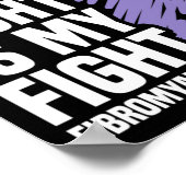 Zijn strijd is mijn strijd tegen fibromyalgie poster (Hoek)