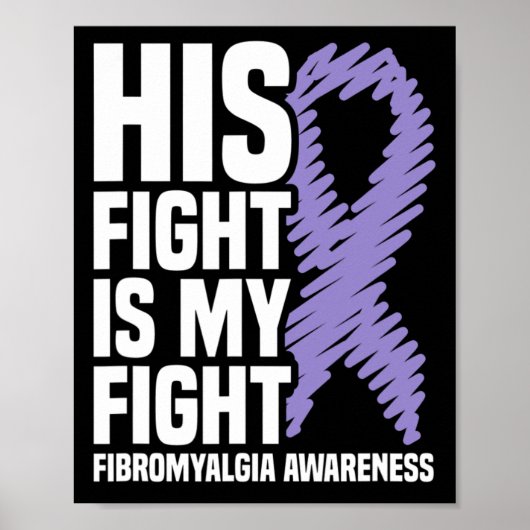 Zijn strijd is mijn strijd tegen fibromyalgie poster (Voorkant)