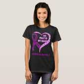 Zijn strijd is mijn strijd tegen fibromyalgie t-shirt (Voorkant volledig)