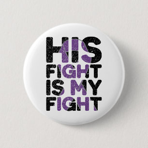 Zijn strijd is mijn strijd tegen Heimerheimer's be Ronde Button 5,7 Cm