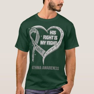 Zijn strijd is mijn strijd tegen het hart van lint t-shirt