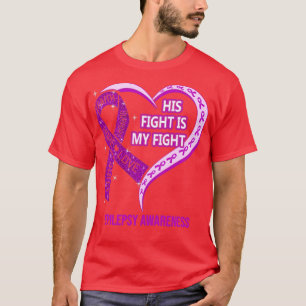 Zijn strijd is mijn strijd tegen het lintje-hart,  t-shirt