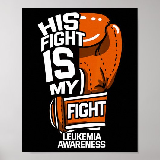Zijn strijd is mijn strijd tegen leukemie.. poster (Voorkant)