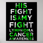 Zijn strijd is mijn strijd tegen lymfoom en bloedk poster (Voorkant)