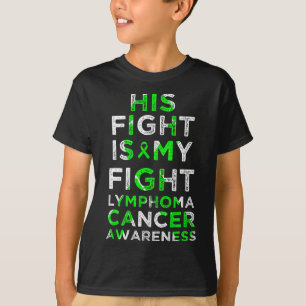 Zijn strijd is mijn strijd tegen lymfoom en bloedk t-shirt