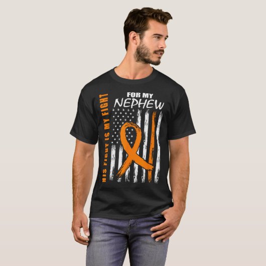 Zijn strijd is mijn strijd tegen Nephew, leukemieb T-shirt