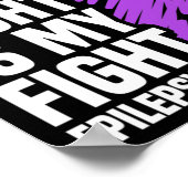 Zijn strijd is mijn strijd tegen Paarse lintepilep Poster (Hoek)