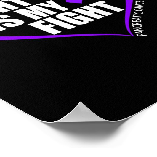 Zijn strijd is mijn strijd tegen pancreaskanker poster (Hoek)