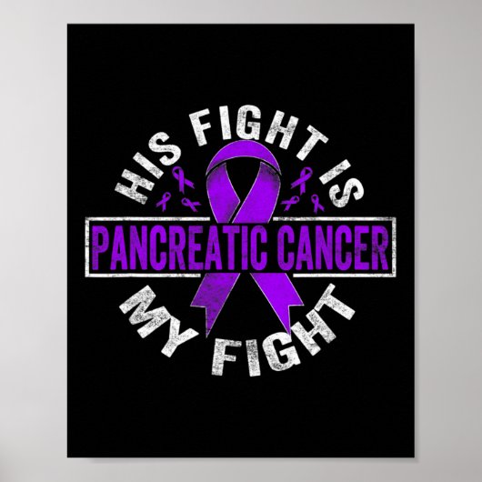 Zijn strijd is mijn strijd tegen pancreaskanker poster (Voorkant)