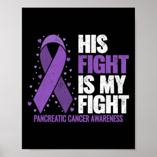 Zijn strijd is mijn strijd tegen pancreaskanker poster