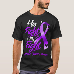 Zijn strijd is mijn strijd tegen pancreaskanker t-shirt