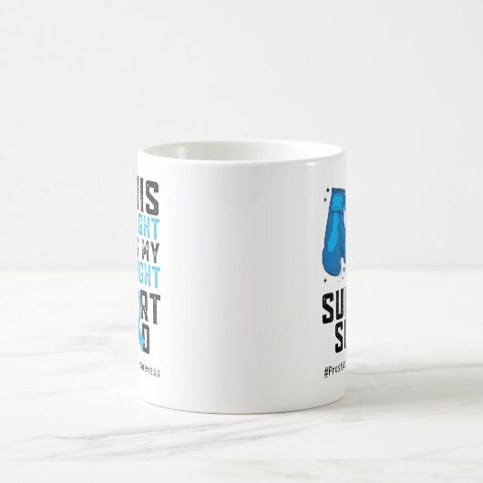 Zijn strijd is mijn strijd tegen prostaatkanker koffiemok (Center)