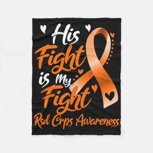 Zijn strijd is mijn strijd tegen RSD Crps Fleece Deken (Voorkant)