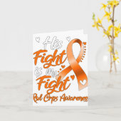 Zijn strijd is mijn strijd tegen RSD Crps Kaart (Gele Bloem)