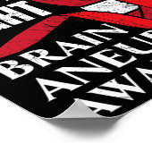 Zijn strijd is mijn vechtziekte Aneurysm A Poster (Hoek)