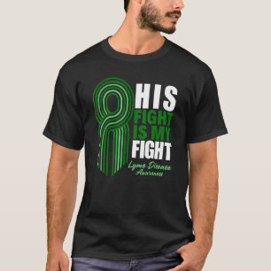 Zijn strijd is mijn waarschuwing voor de ziekte va t-shirt