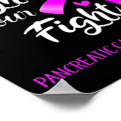 Zijn strijd is ons bewustzijn van pancreaskanker. poster (Hoek)