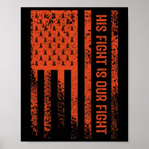 Zijn strijd is ons gevecht tegen RSD CRPS bewustzi Poster