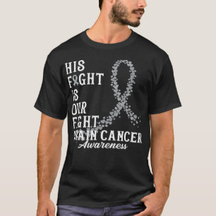 Zijn strijd is onze dag van het bewustzijn van her t-shirt