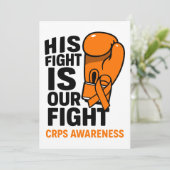 Zijn strijd is onze steun aan CRPS Kaart (Staand voorkant)