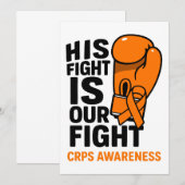 Zijn strijd is onze steun aan CRPS Kaart (Voorkant / Achterkant)