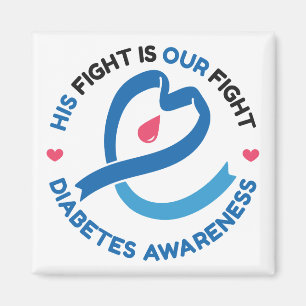 Zijn Strijd Is Onze Strijd – Diabetes Bewustzijn Magneet