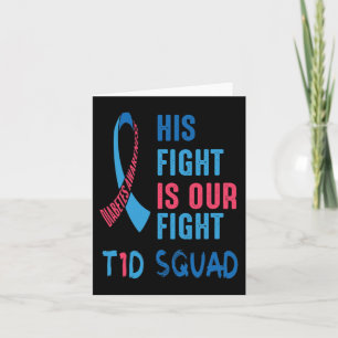 Zijn strijd is onze strijd tegen diabetes dag T1D Kaart