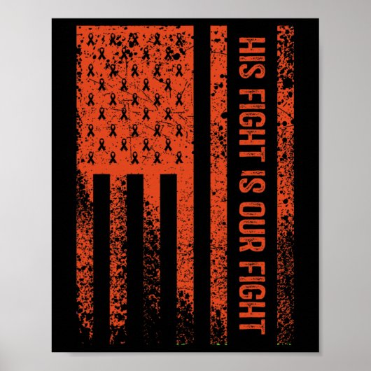 Zijn strijd is onze strijd tegen leukemie poster (Voorkant)