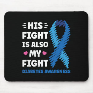 Zijn strijd tegen diabetes is mijn strijd tegen be muismat