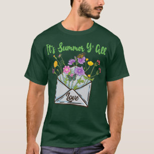 Zijn Summer Yall Cute Summer Boho Enveloppe T-shirt